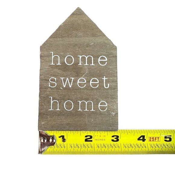 Farmhouse Mini Sign Home Sweet Home Tiered Tray Decor Brown Gray Neutral Kitchen - Picture 4 of 7
